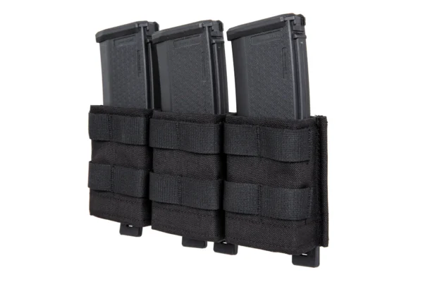 Triple open magazine pouch 7.62 mm Wosport bk