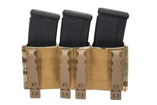 Triple open magazine pouch 7.62 mm Wosport bk