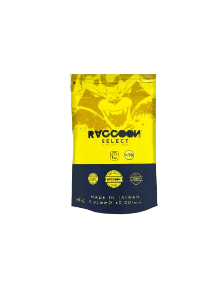 RACCOON SELECT BBs 0.28G / 3570 BBs (1KG) - WHITE