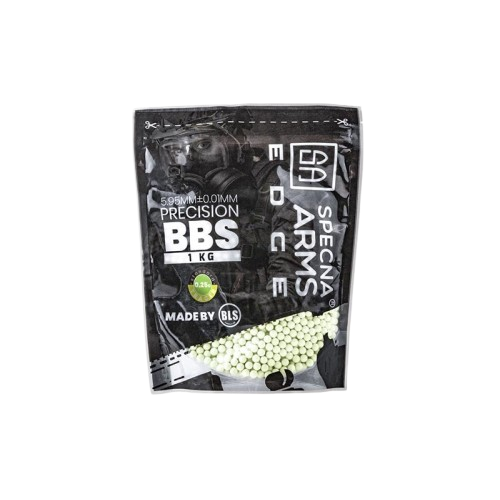0.25g Specna Arms EDGE™ Tracer BIO Precision BBs - 1kg - Green