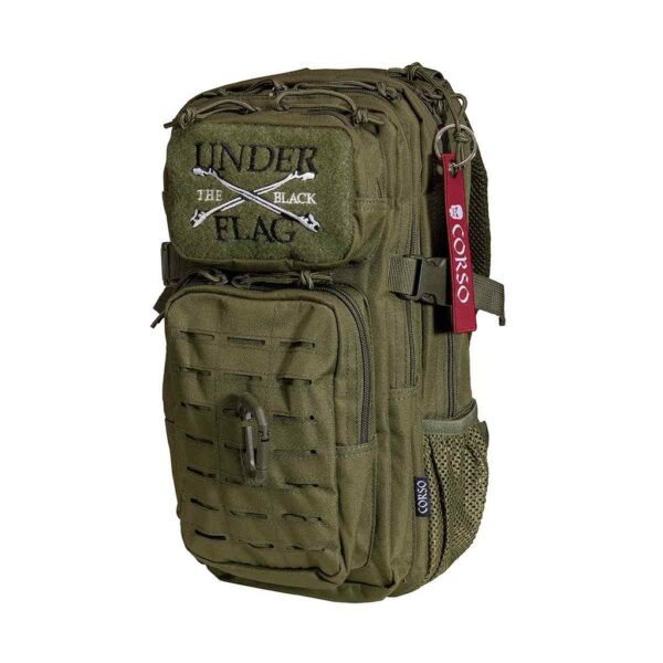 MOCHILA CORSO ROGUE MOLLE C/MOSQUETÃO 14L VERDE