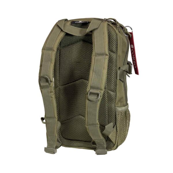 MOCHILA CORSO ROGUE MOLLE C/MOSQUETÃO 14L VERDE