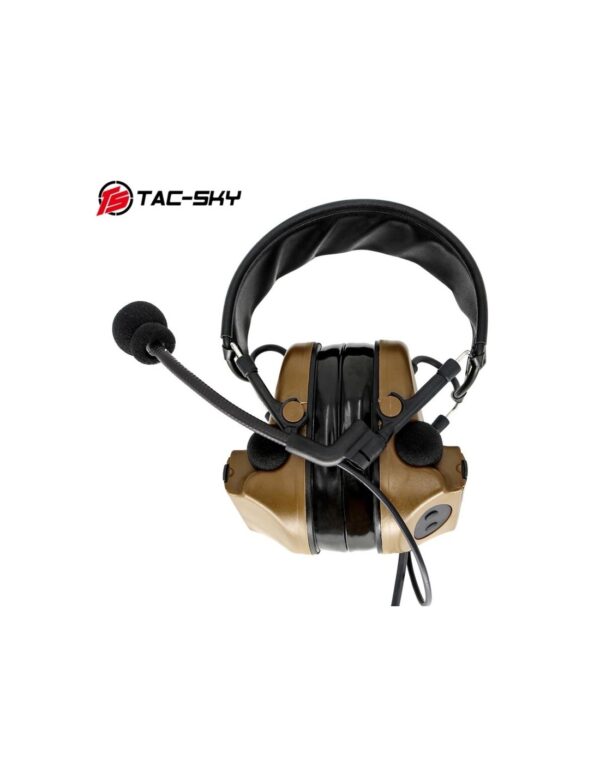 TAC-SKY AURICULARES TACTICOS COMTAC III- COYOTE BROWN