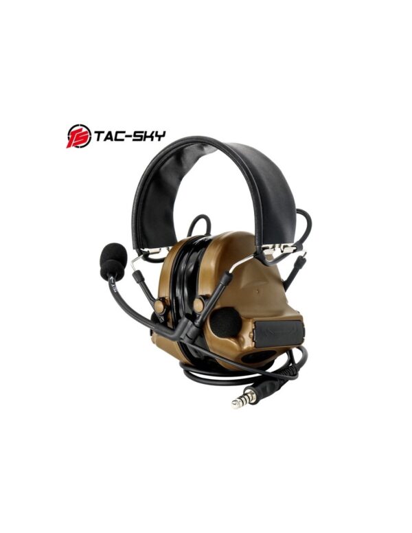 TAC-SKY AURICULARES TACTICOS COMTAC III- COYOTE BROWN