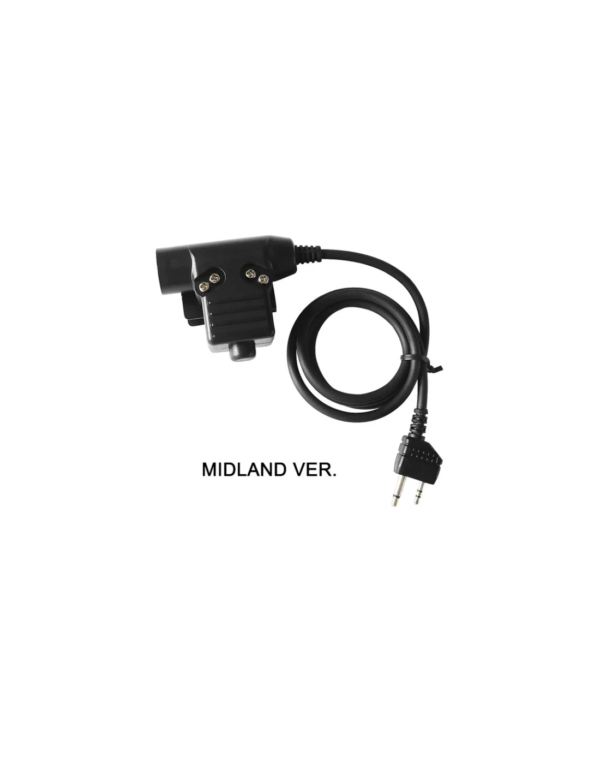 TAC-SKY U94 PTT (MIDLAND PLUG) - BLACK