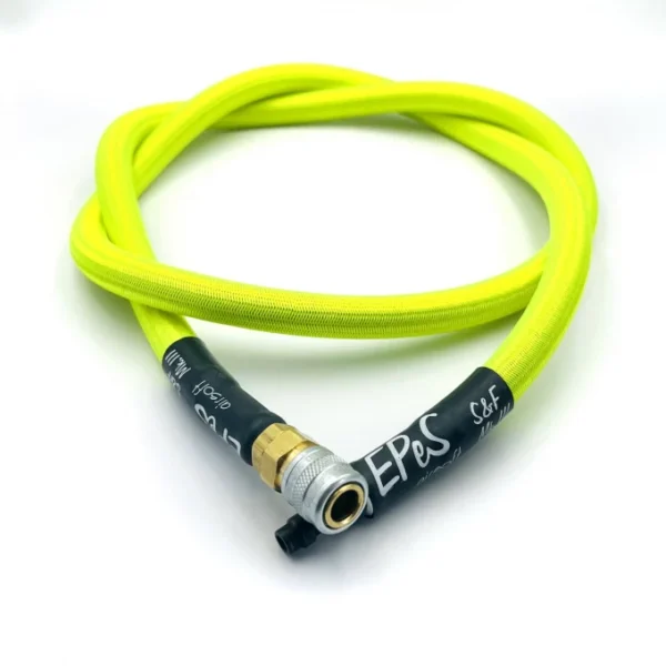 EPeS HPA S&F Braided Hose, 115cm, QD Foster - Neon Green
