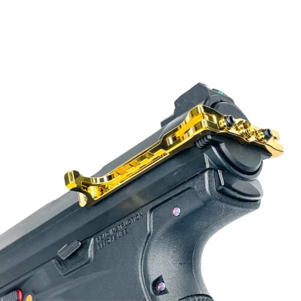 CNC aluminum FUKU-2 Reaper Charging Handle for AAP-01 - Gold (Electroplated)
