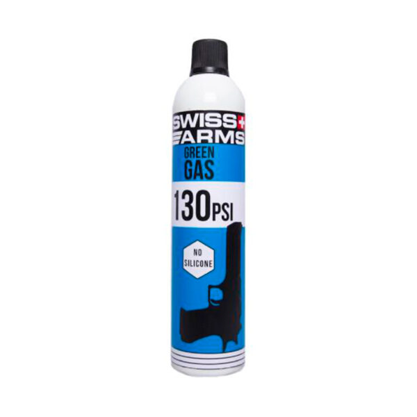 SWISS ARMS GREEN GAS 130PSI S/SILICONE 600ML AZUL