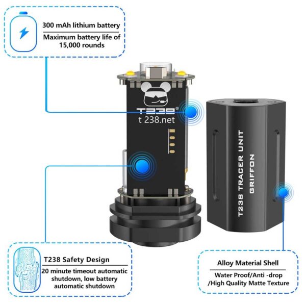 T238 GRIFFON TACTICAL TRACER UNIT - Black