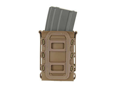 Soft Shell Rifle 5,56 Mag Pouch with MOLLE Clips - Coyote Brown [TMC]