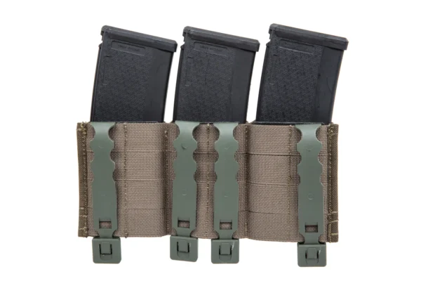 Triple open magazine pouch 5.56mm Wosport OD