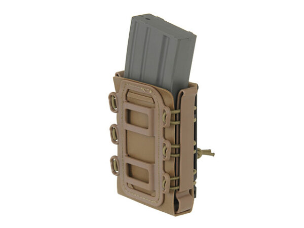 Soft Shell Rifle 5,56 Mag Pouch with MOLLE Clips - Coyote Brown [TMC]