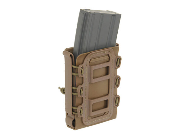 Soft Shell Rifle 5,56 Mag Pouch with MOLLE Clips - Coyote Brown [TMC]