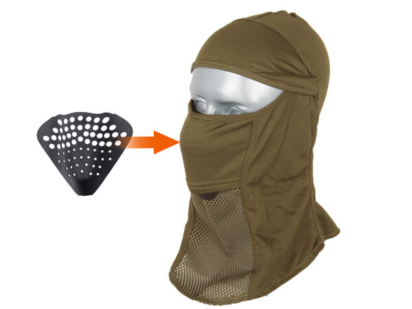 Balaclava with a protective mask - TAN [TMC]