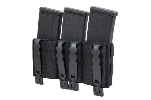 Triple open magazine pouch 5.56mm Wosport bk