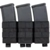 Triple open magazine pouch 5.56mm Wosport bk