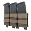 Triple open magazine pouch 5.56mm Wosport OD