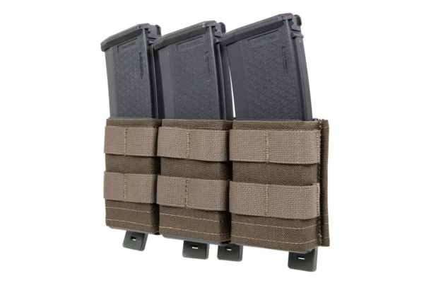 Triple open magazine pouch 5.56mm Wosport OD