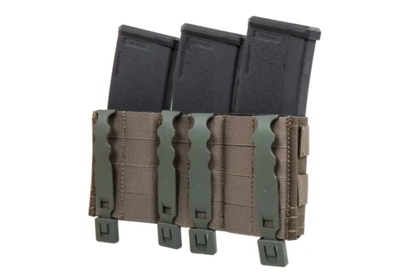Triple open magazine pouch 5.56mm Wosport OD