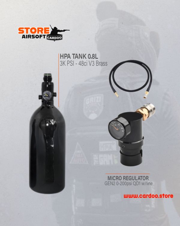 KIT HPA BOTIJA REGULADOR E LINHA
