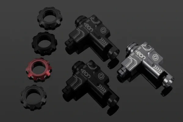 EON Hop-Up Chamber - Titanium housing + Red rotary dial