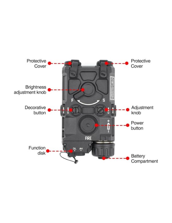 WADSN ET OGL (LIGHT / RED / IR LASER) - DARK EARTH