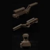 WST T1 HYDRA MOUNT, Low RIS / Guide rail - Tan