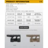 WST RIS Picatinny Riser Mount (E style) - Black