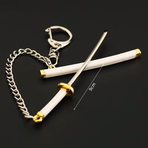 Porta Chaves One Piece KATANA  9cm Branco