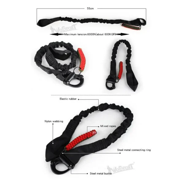 Quick release safety rope deluxe version - TAN