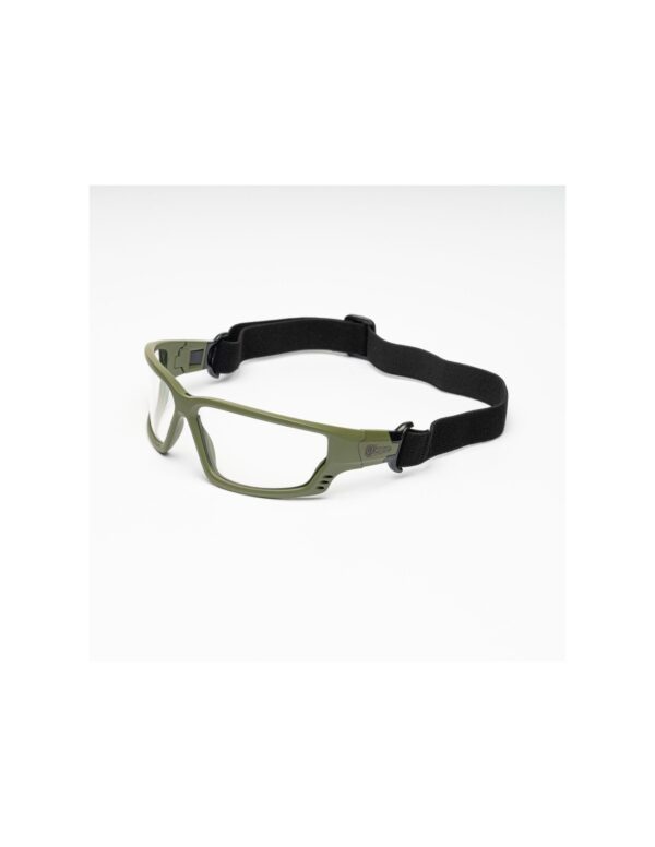 CONQUER EYEWEAR ZYPHER - TAN FRAME/CLEAR LENSES