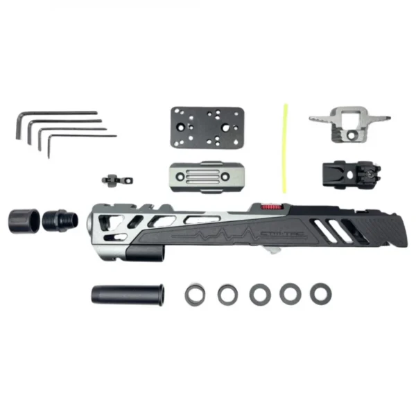 CTM CNC aluminum slide Flatline Split slide TM Hi-capa 5.1 - Black/Grey