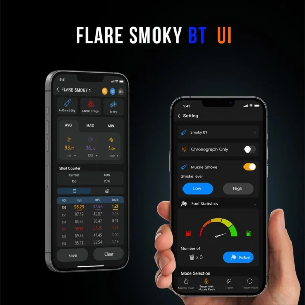 Eshooter_Flare_Smoky_BT_Tracer_Unit_15 Flare Smoky BT Tracer & Chrono Unit