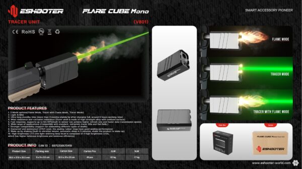 Tracer Unit FLARE Cube Mono